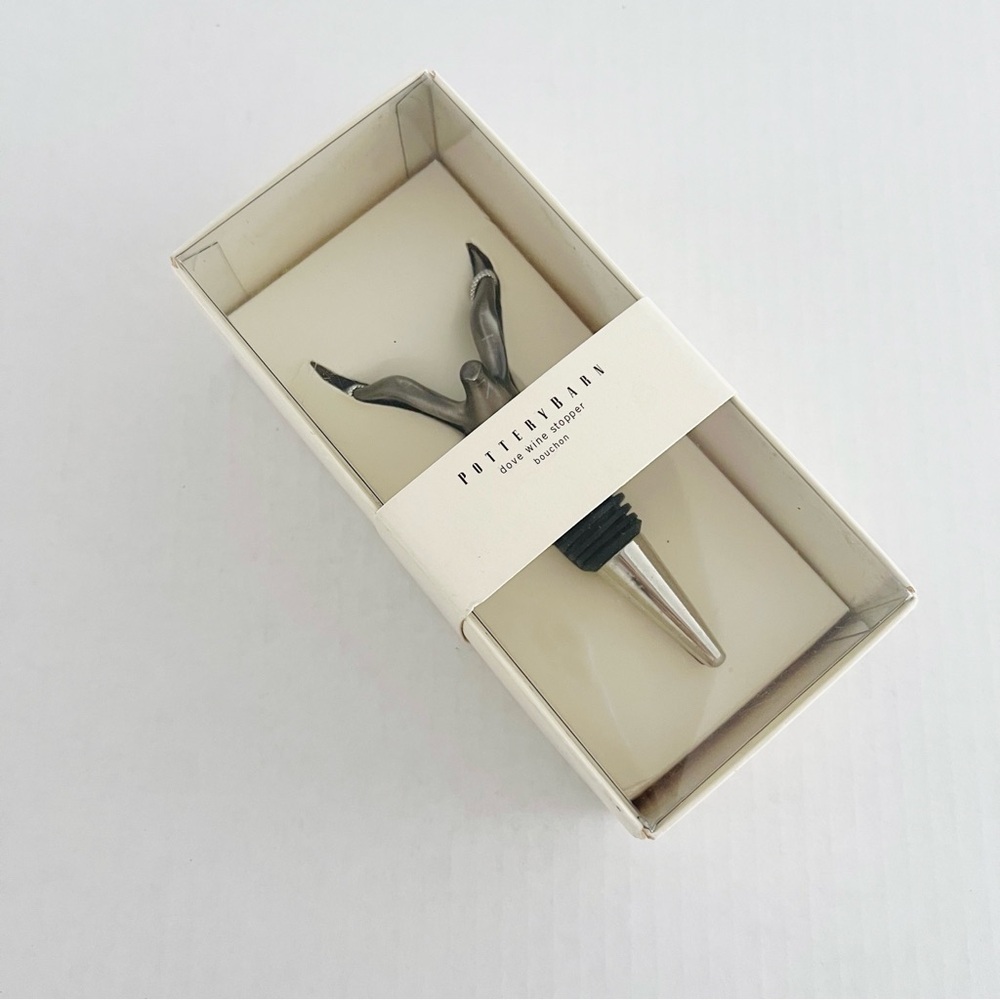 Pottery Barn NEW Dove Wine Stopper